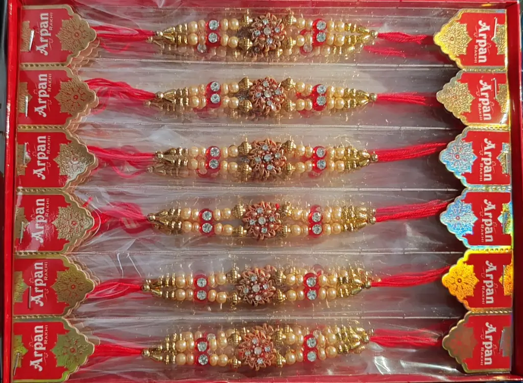 Handmade Rakhi for Brother – 1 Pc Traditional Thread | Made in India 