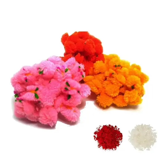 Colorful 50 Pc Traditional Resham Thread Rakhi For God 